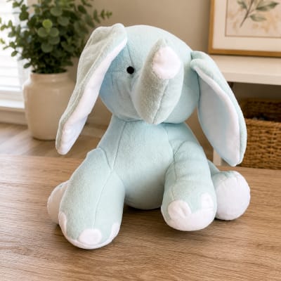 Baby Blue Cuddly Elephant