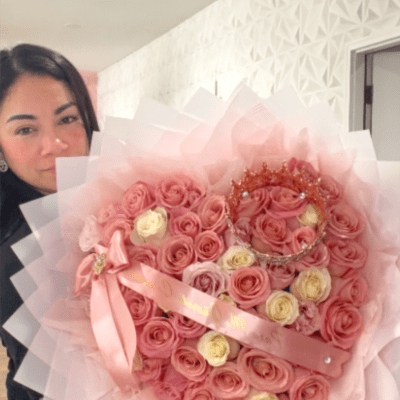 Blushing Heart Bouquet