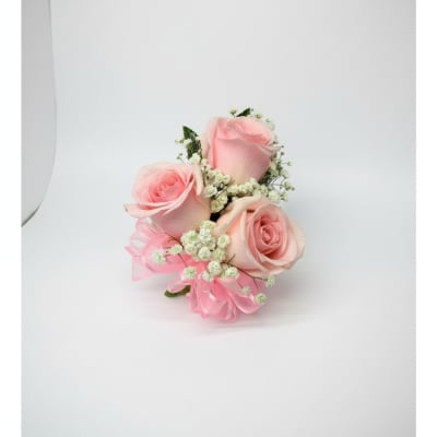 Pink Rose Wrist Corsage by BloomNation™
