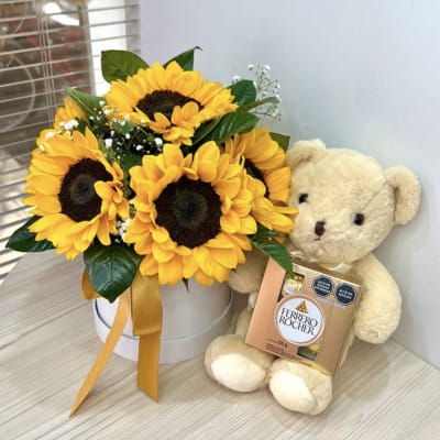 Box of Sunflowers