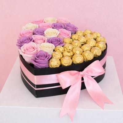 Berry Mom Half & Half Box Black