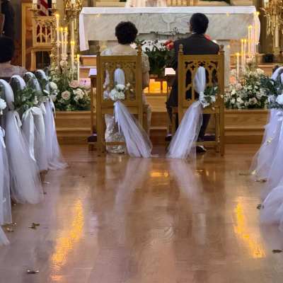 Tulle & Silk Church Pew/Aisle Markers
