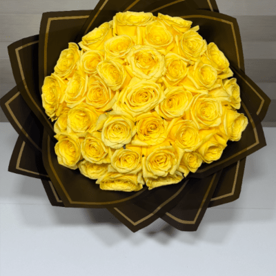 Luxury Yellow Rose Bouquet