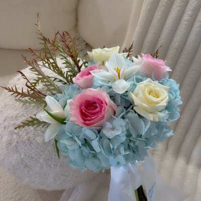 Blue Elegance Prom Bouquet”