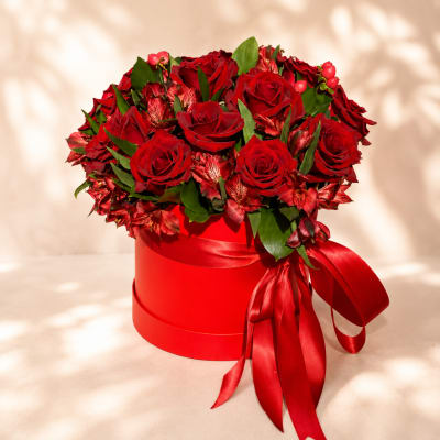 Peitho's Scarlet Serenade – Luxury Hat Box