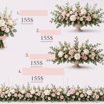 Elegant Church Floral Designs In White and Green