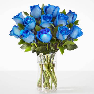 Father's Day Blue Rose Bouquet