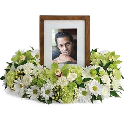 Garden Wreath Photo Tribute