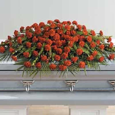 SF73-11 Red Monochromatic Casket Spray