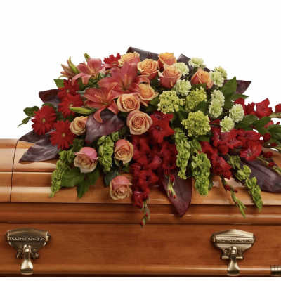 A Fond Farewell Casket Spray