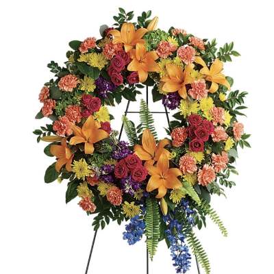 Colorful Serenity Wreath