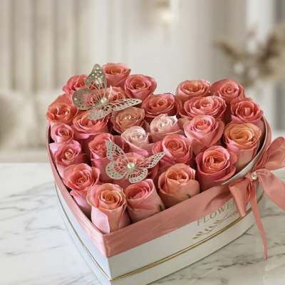 Heart Rose Box
