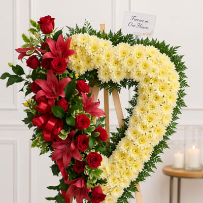 Crimson Heart Sympathy Tribute