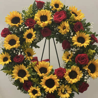 Golden Remembrance Wreath