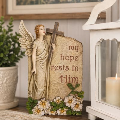 My Hope Rests In Him Plaque