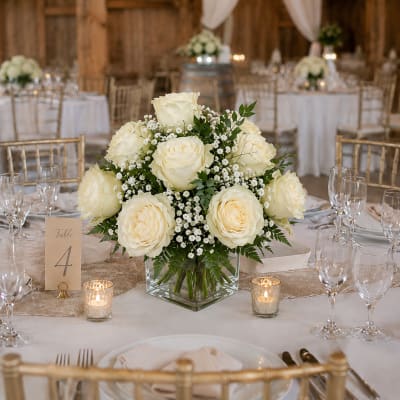 Signature Rose Wedding Centerpiece