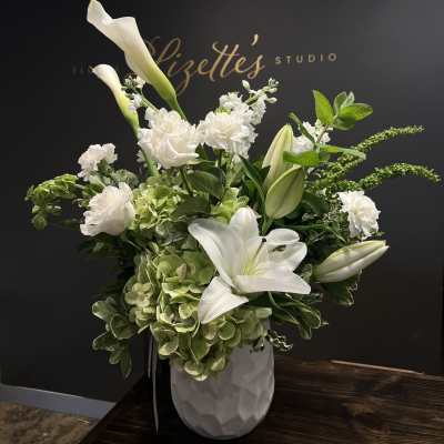 Neutrals Designer’s Choice -- Elegant Flower Arrangement in a Vase