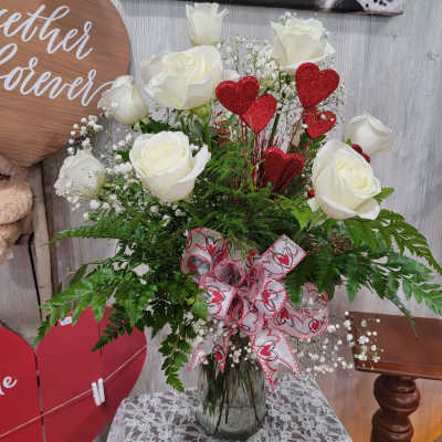 White Dozen Roses
