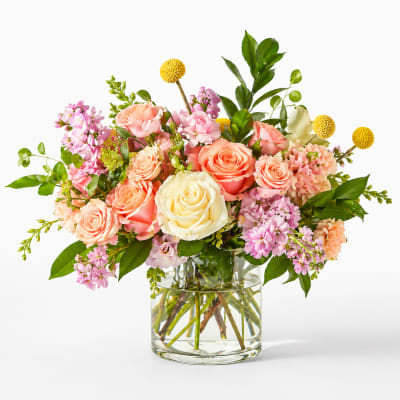 Mother’s Day Blush & Peach Flower Bouquet