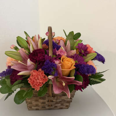 Golden Bloom Basket
