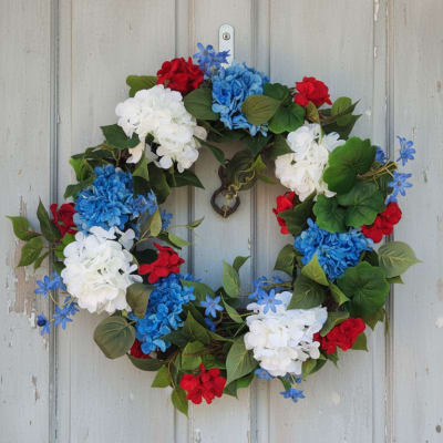 Patriotic Door Wreath