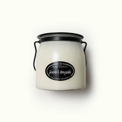 Jasmine & Honeysuckle Candle | 16 oz Butter Jar