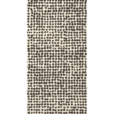 Abstract black dot pattern on a cream background