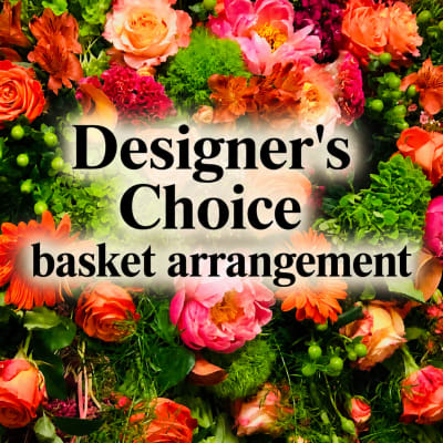 Colorful Tribute Basket Arrangement