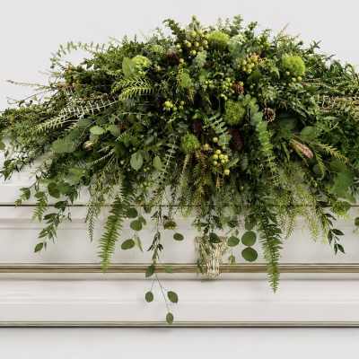 Woodland Remembrance Casket Spray