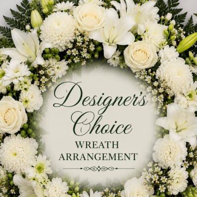 Sacred White Tribute Wreath