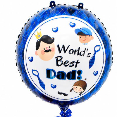 World’s Best Dad Floral Gift Bag