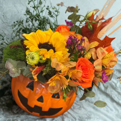 Fall Pumpkin Arrrangement