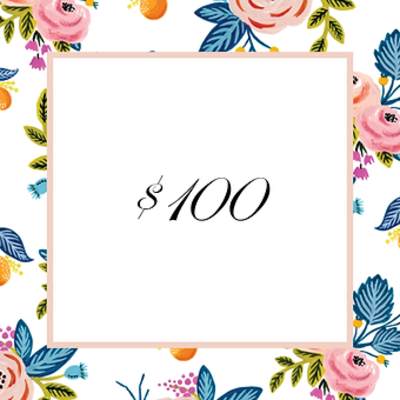 $100 Deposit