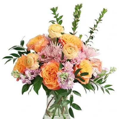 Soothing Sunset Flower Arrangement