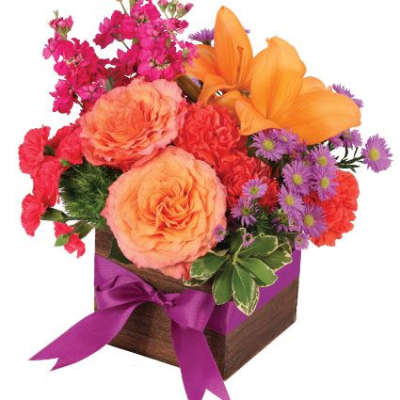 Free Spirit Lilies Flower Arrangement