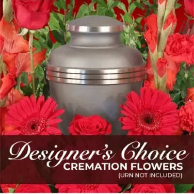 Elegant Memorial Florals Cremation Designer's Choice