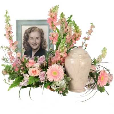Delicate Remembrance Cremation Flowers