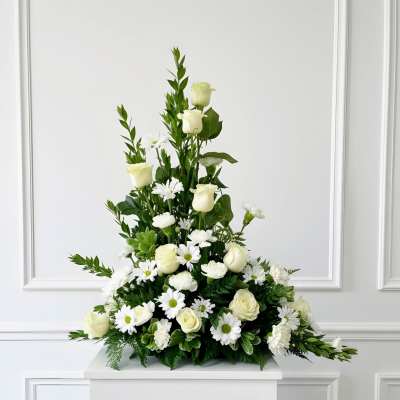 Pure Grace White Sympathy Arrangement