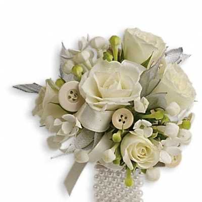 All Buttoned Up Corsage