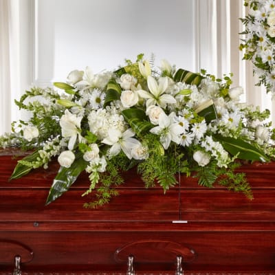 Serenity and Peace Casket Spray