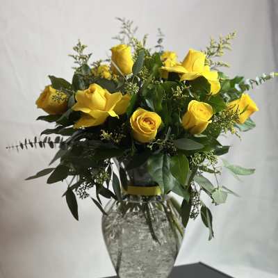 BRIGHTON VASE YELLOW