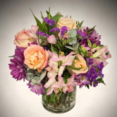 Peach & Purple Delight Vase