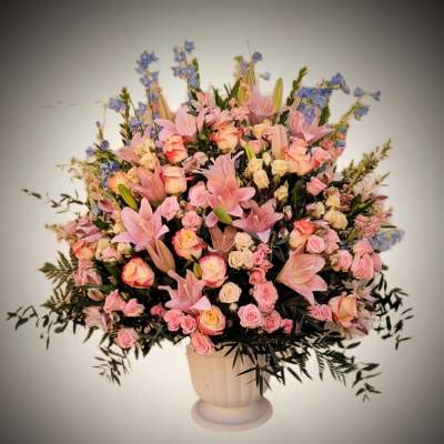 Blush Garden Basket