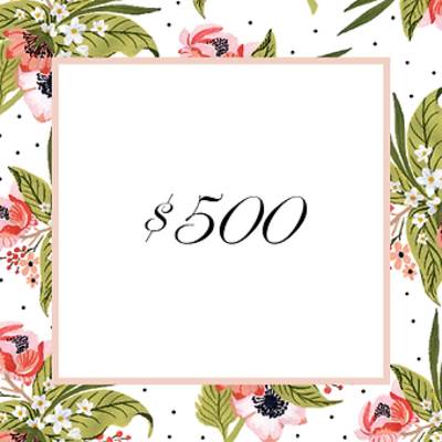 $500 Deposit