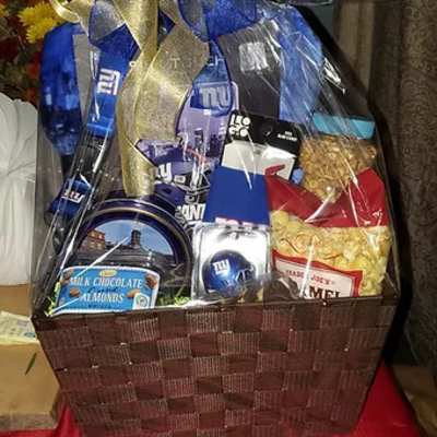 Sports themed basket