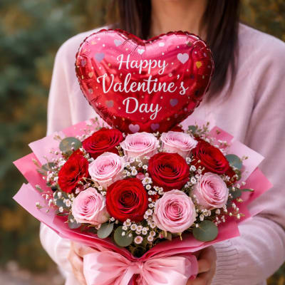 Valentine's Day Balloon Bouquet