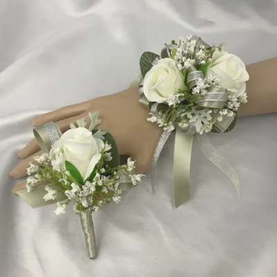 Neutral corsage set
