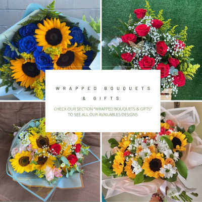 WRAPPED BOUQUETS AND GIFTS