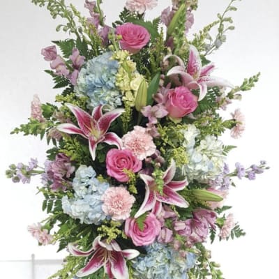 Pastel and Pinks Standing Spray