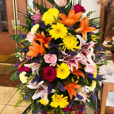 Sympathy Standing Spray - Bright